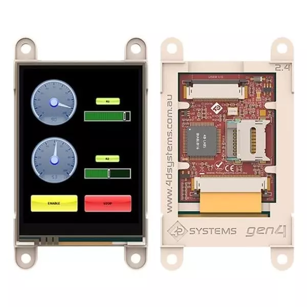 4D Systems TFT-LCD Display 240x320 Pixels, gen4-uLCD-24D