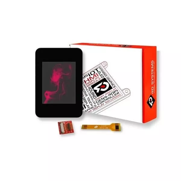 4D Systems TFT-LCD Display 176x220 Pixels, pixxiLCD-20P2-CTP-CLB