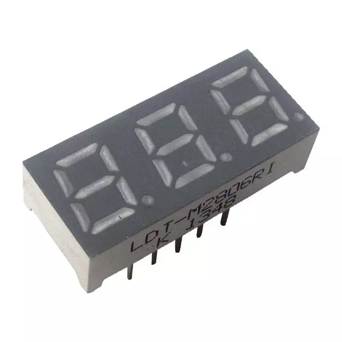 LUMEX DISPLAY, 7 SEGMENT, 7MM, RED, LDT-M2806RI