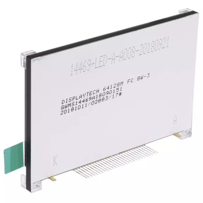 Displaytech Graphic LCD Display White on Black Transflective, 64128M FC BW-3 (Pack of 300)