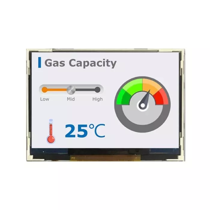Midas TFT LCD Colour Display 6.09 cm (2.4 inch) 800x480 Pixels, MDT0240CIH-RGB