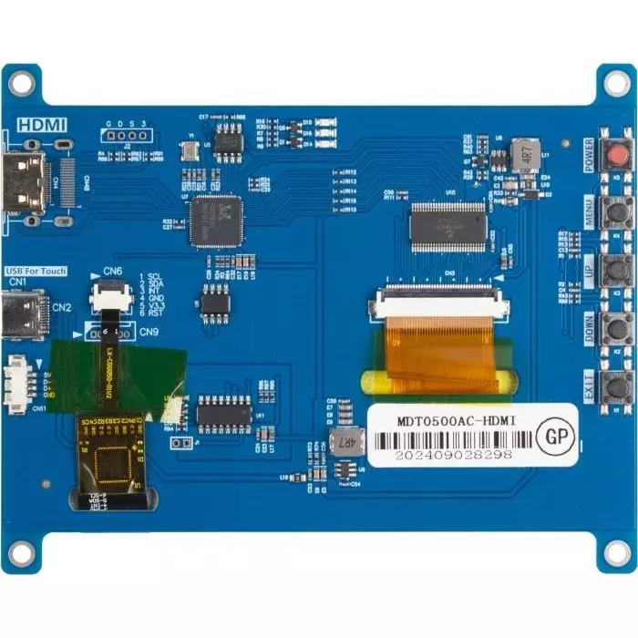 Midas TFT LCD Colour Display 12.7 cm (5 inch) 800x480 Pixels, MDT0500AC-HDMI