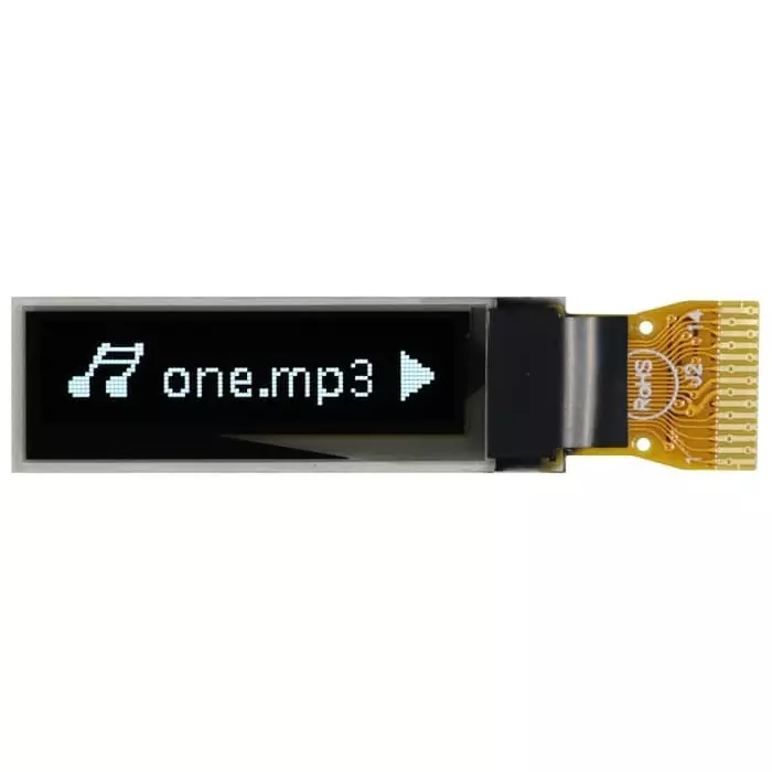 Midas Passive Matrix OLED Display 2.13 cm (0.84 inch) 96x16 Pixels, MCOT096016C1V-WI