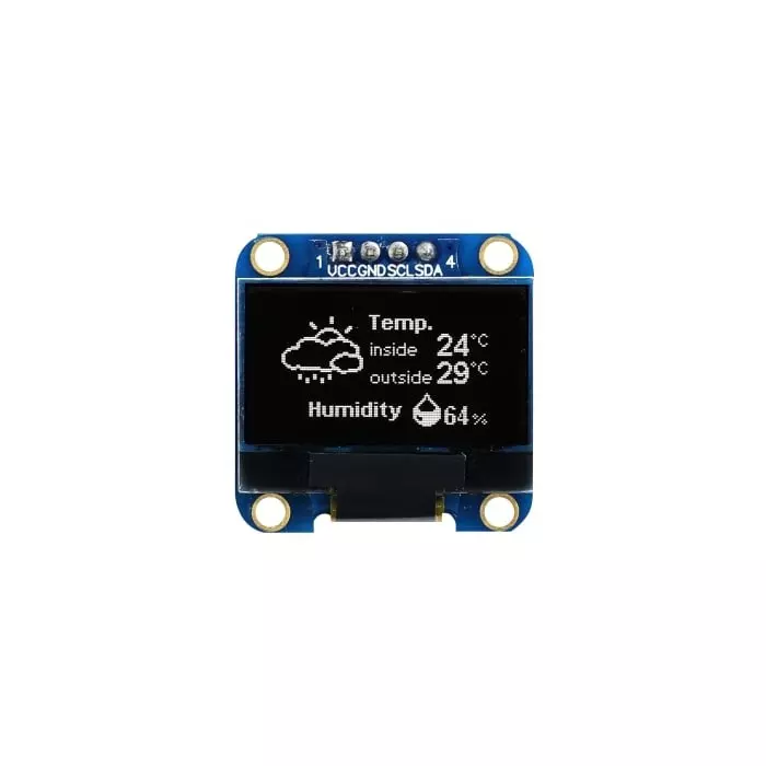 Midas Passive Matrix OLED Display 2.43 cm (0.96 inch) 128x64 Pixels, MDOB128064V2V-WI