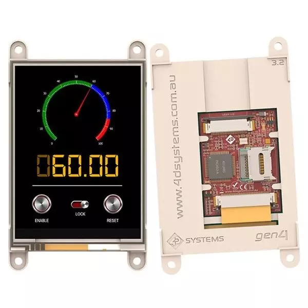 4D Systems TFT-LCD Display 240x320 Pixels, gen4-uLCD-32DT