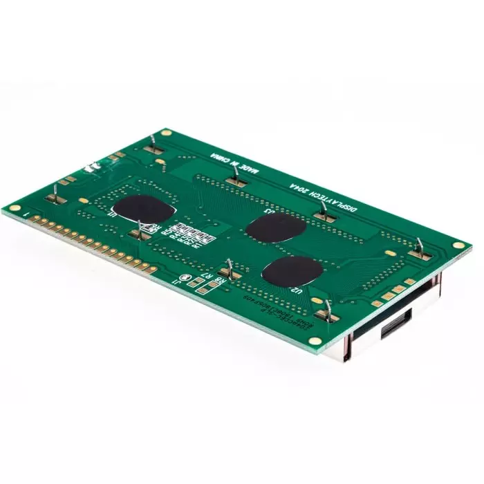 Displaytech Alphanumeric LCD Display White on Blue 4 Rows by 20 Characters Transflective, 204A-CC-BC-3LP