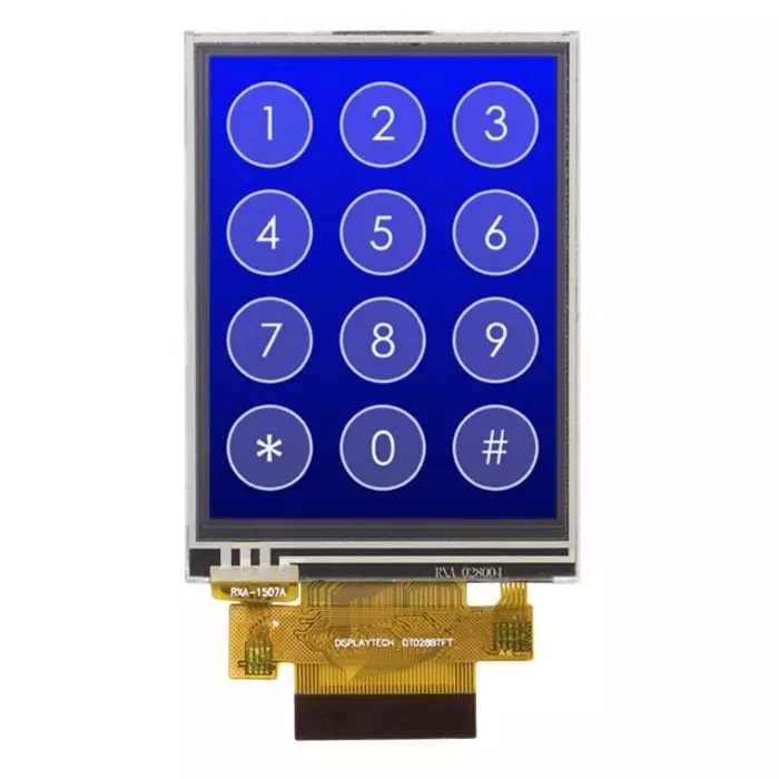 Displaytech TFT TFT LCD Display / Touch Screen 2.8in 240x320pixels, DT028BTFT-TS