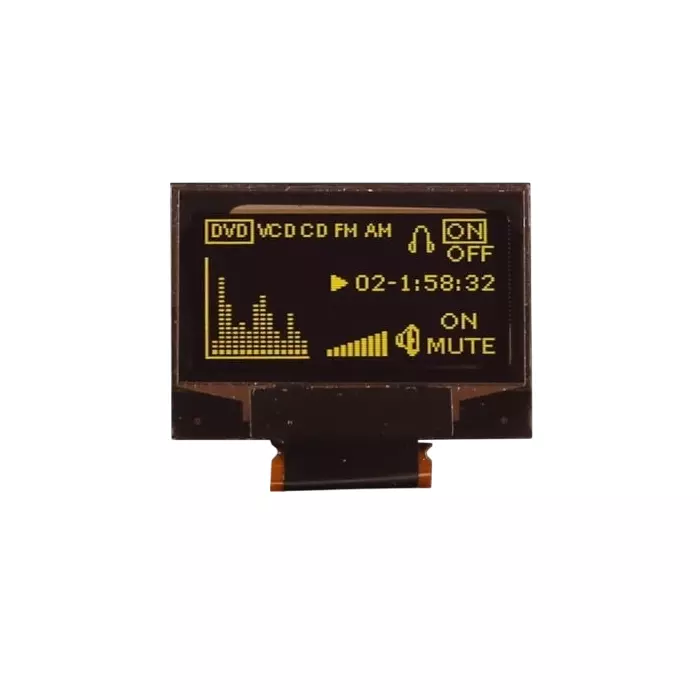 Midas Passive Matrix OLED Display 2.43 cm (0.96 inch) 128x64 Pixels, MCOT128064N2Z-YM