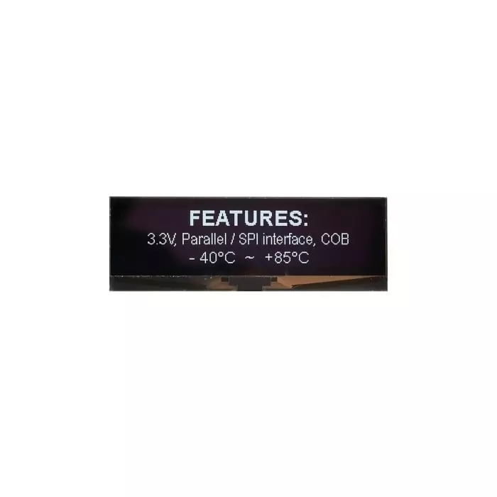 Midas Passive Matrix OLED Display 9.02 cm (3.55 inch) 256x64 Pixels, MDOG256064IV-WM