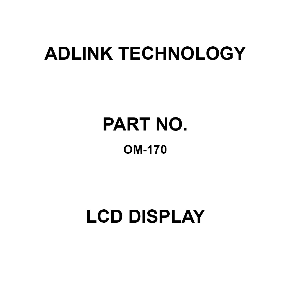 ADLINK Technology PCAP Touchscreen LCD Display HDMI, USB, VGA Interface Type, OM-170