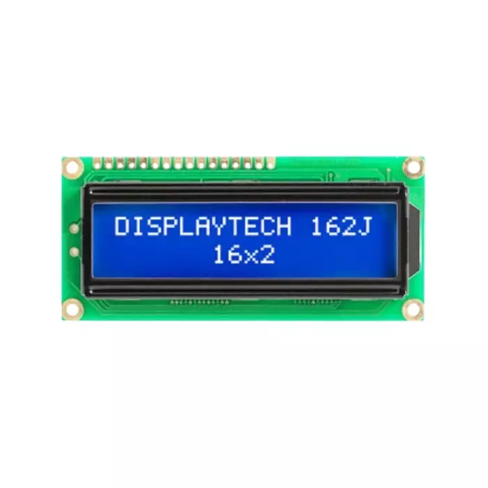 Displaytech 162J Alphanumeric LCD Display White on 2 Rows by 16 Characters Transmissive, 162J CC BC-3LP