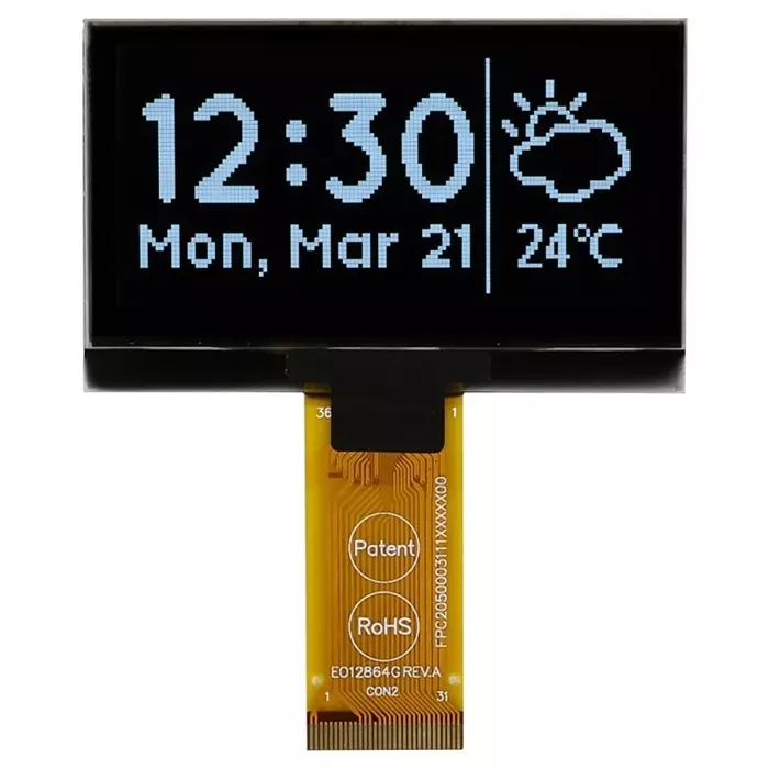 Midas Passive Matrix OLED Display 6.14 cm (2.42 inch) 128x64 Pixels, MCOT128064H1V-WM