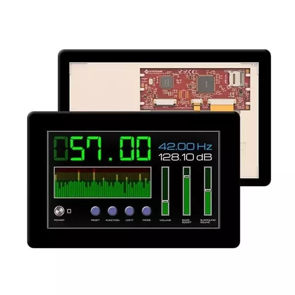 4D Systems TFT-LCD Display 800x480 Pixels, gen4-uLCD-70DCT-CLB-SB