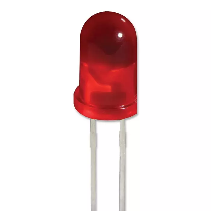KINGBRIGHT LED, 5 mm, X-Bright Red, 0.6Cd, 640Nm, L-7113SRD-J4 (Pack of 5)