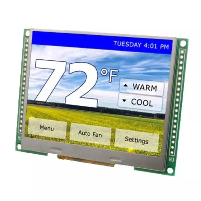 Displaytech TFT LCD Colour Display / Touch Screen 3.5in QVGA 320x240pixels, INT035TFT-TS