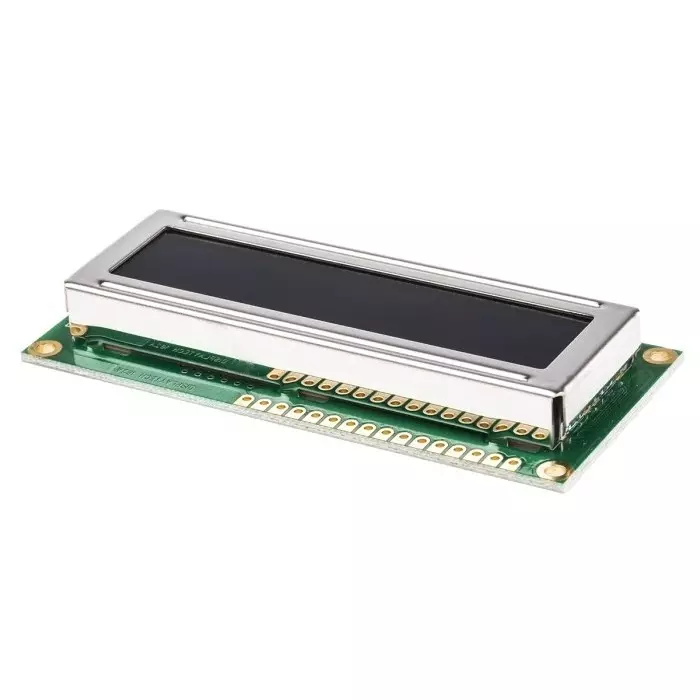 Displaytech Alphanumeric LCD Display White on Black 2 Rows by 16 Characters Transflective, 162C-GC-BC-3LP