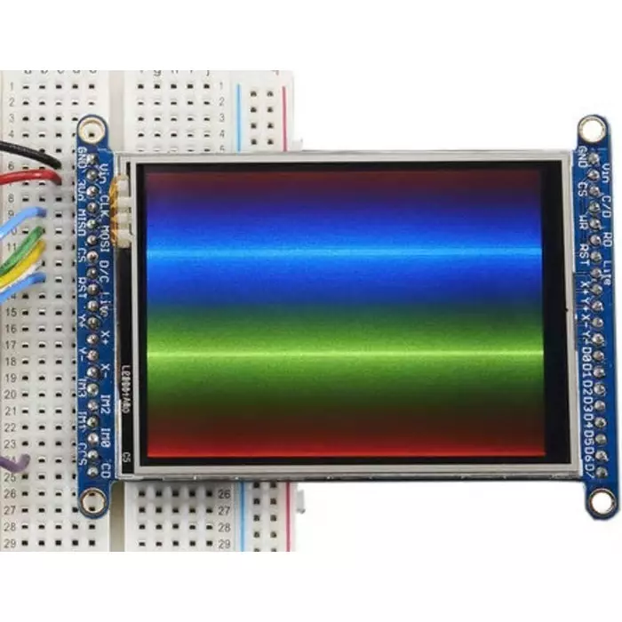ADAFRUIT INDUSTRIES Touch Screen Display Module TFT LCD Display, MicroSD Socket-ILI9341, 2.8in Diagonal Display Size, Resistive Touch Screen, 1770