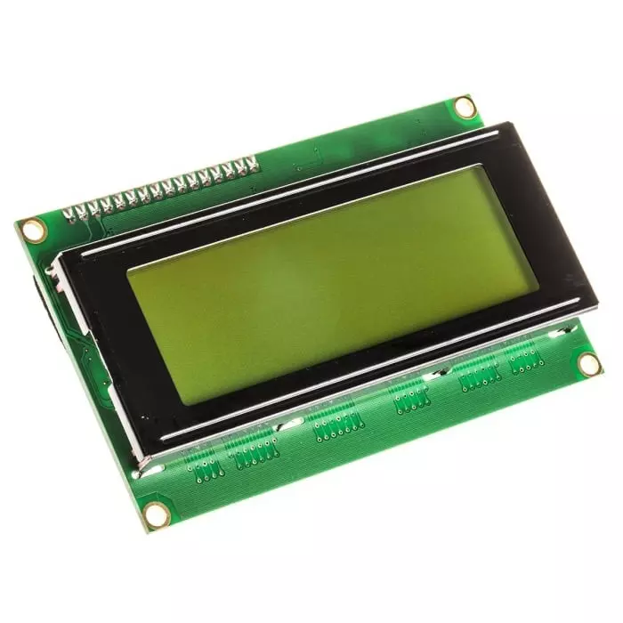 Parallax Inc Alphanumeric LCD Display Black on Green 4 Rows by 20 Characters Transflective, 27979