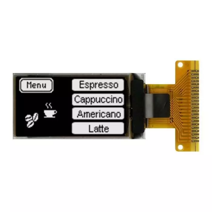 Midas Passive Matrix OLED Display 2.43 cm (0.96 inch) 64x128 Pixels, MDOG064128EY-WMT