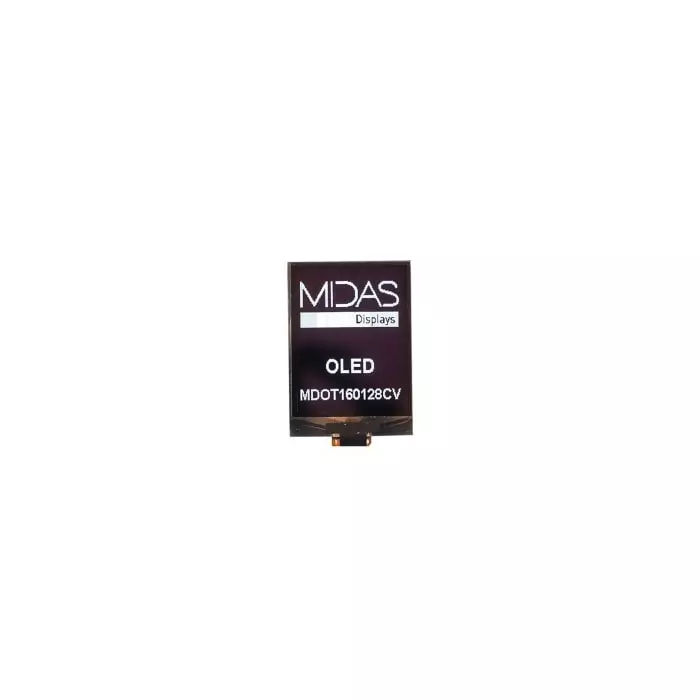 Midas Passive Matrix OLED Display 4.87 cm (1.92 inch) 160x128 Pixels, MDOT160128CV-WM