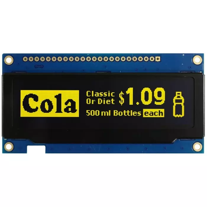 Midas Passive Matrix OLED Display 7.92 cm (3.12 inch) 256x64 Pixels, MDOB256064B1V-YM