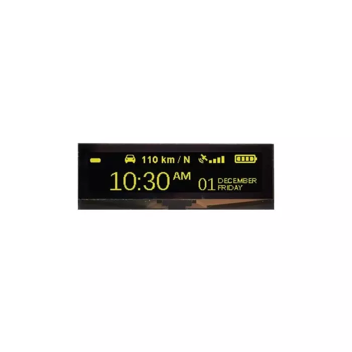 Midas Passive Matrix OLED Display 9.02 cm (3.55 inch) 256x64 Pixels, MDOG256064IV-YM