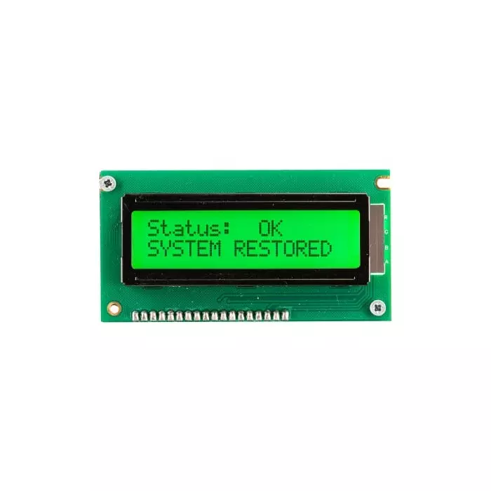 Midas LCD Display 2 Rows by 8 Characters, MD21605A6W-FPTLRGB