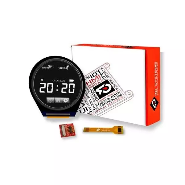 4D Systems TFT-LCD Display 240x240 Pixels, pixxiLCD-13P2