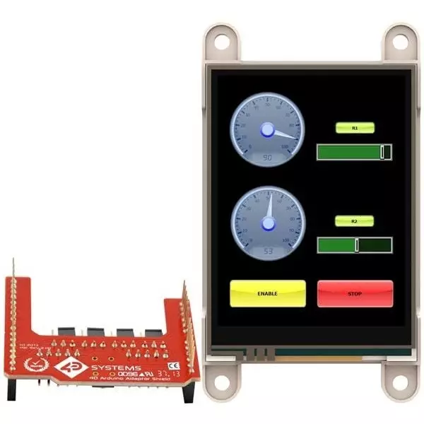 4D Systems TFT-LCD Display 240x320 Pixels, gen4-uLCD-24DT-AR