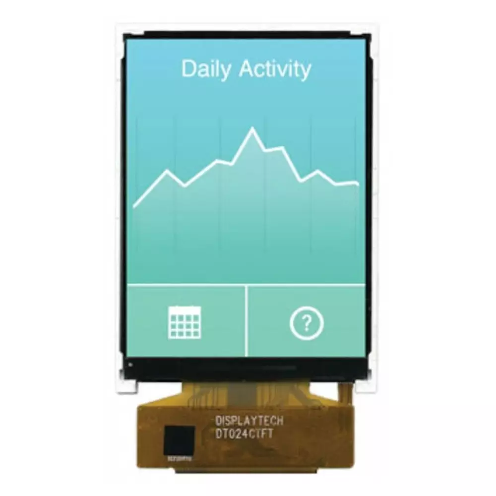 Displaytech TFT LCD Colour Display 2.4in QVGA 240x320pixels, DT024CTFT