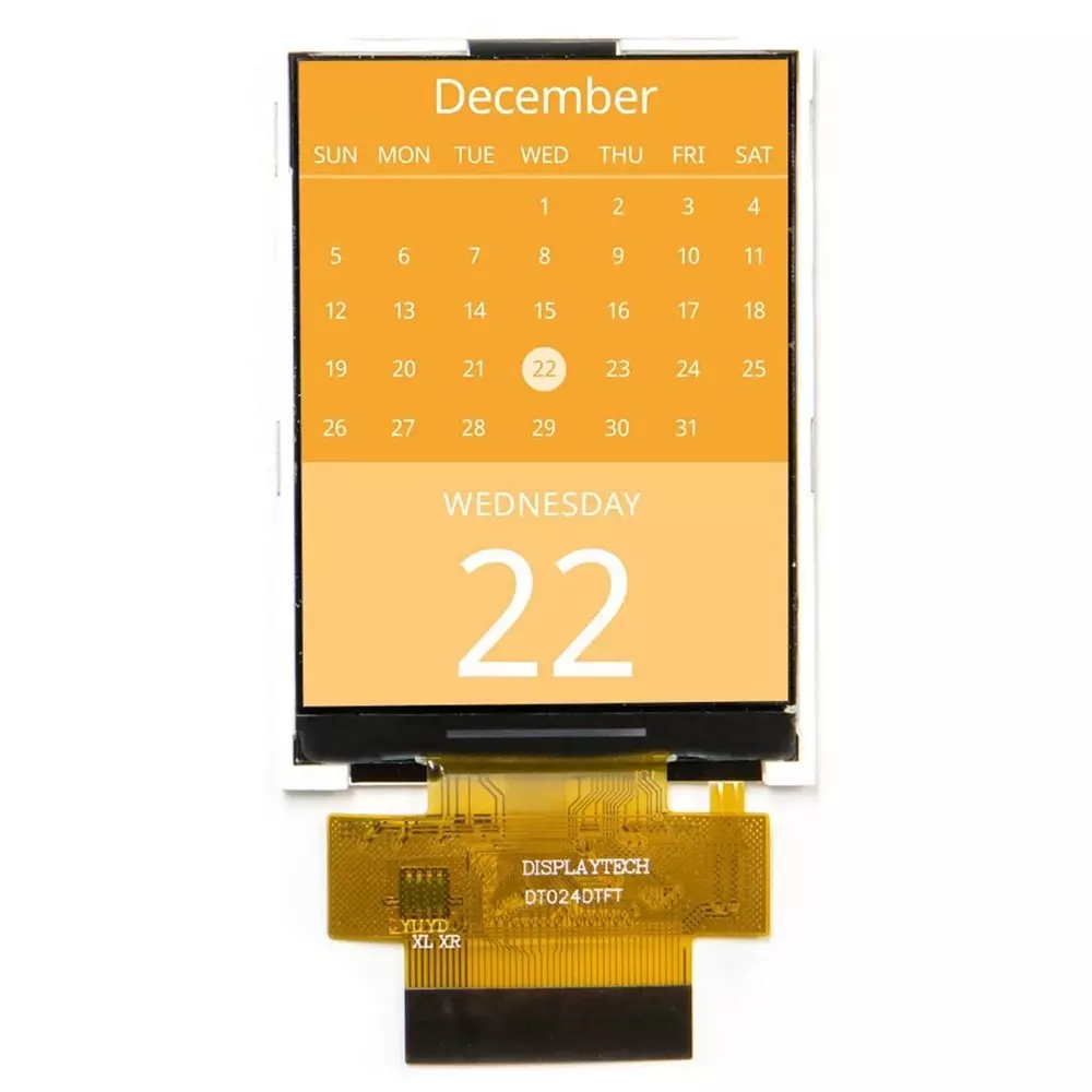 Displaytech IPS TFT LCD Colour Display 2.4in 240x320pixels, DT024DTFT