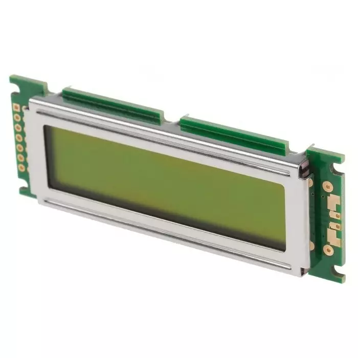 Displaytech Alphanumeric LCD Display Yellow on Green 2 Rows by 16 Characters Reflective, 162D-BA-BC