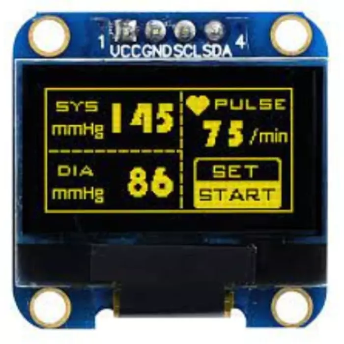 Midas Passive Matrix OLED Display 2.43 cm (0.96 inch) 128x64 Pixels, MDOB128064V2V-YI