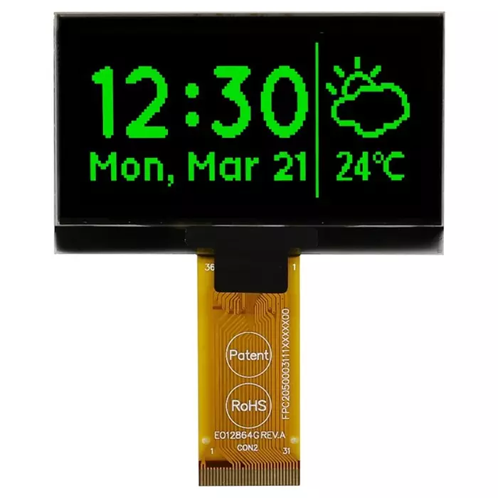 Midas Passive Matrix OLED Display 6.14 cm (2.42 inch) 128x64 Pixels, MCOT128064H1V-GM