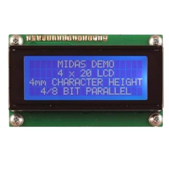 Midas Alphanumeric LCD Display White Transmissive, MC42004A6W-BNMLW-V2