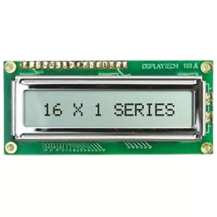 Displaytech Alphanumeric LCD Display Yellow on Green 1 Row by 16 Characters Transflective, 161A-BC-BC (Pack of 250)