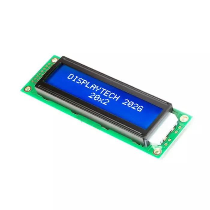 Displaytech 202G Alphanumeric LCD Display White on Transmissive, 202G CC BC-3LP (Pack of 250)