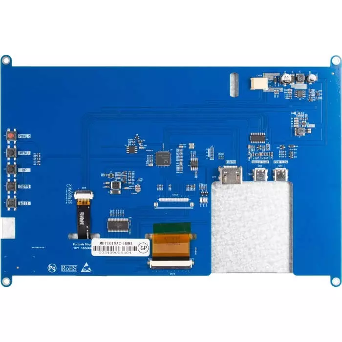 Midas TFT LCD Colour Display 25.65 cm (10.1 inch) 1024x600 Pixels, MDT1010AC-HDMI