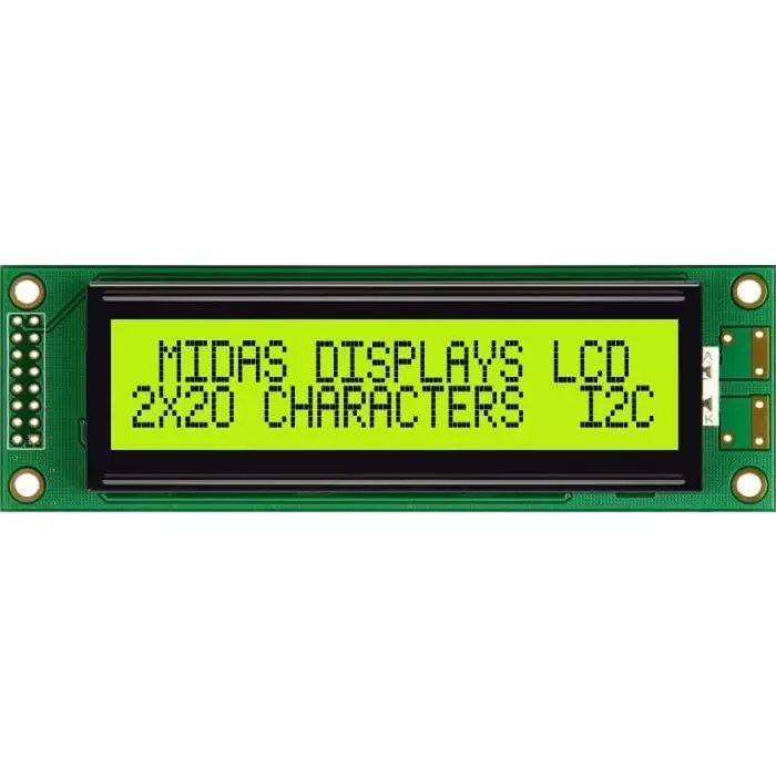 Midas Alphanumeric LCD Display 2 Rows by 20 Characters, MC22005A6W-SPTLYI-V2