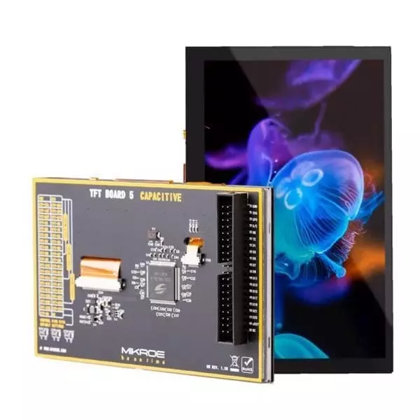 MIKROELEKTRONIKA TFT-LCD Display 800x480 Pixels, MIKROE-3509