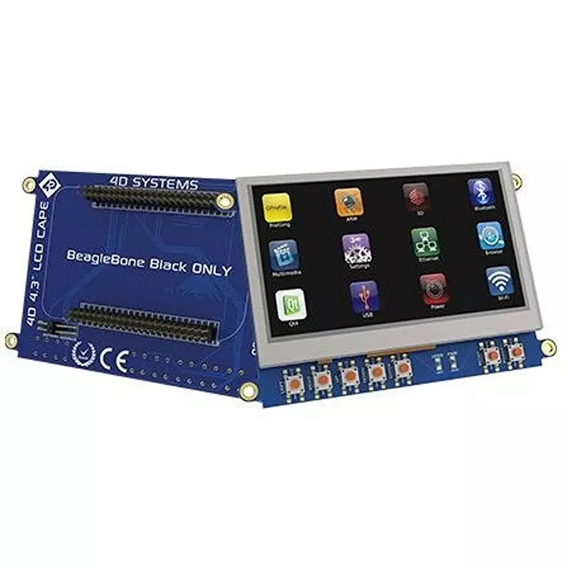 Buy 4D Systems TFT-LCD Display 480x272 Pixels, 4DCAPE-43T Online at ...