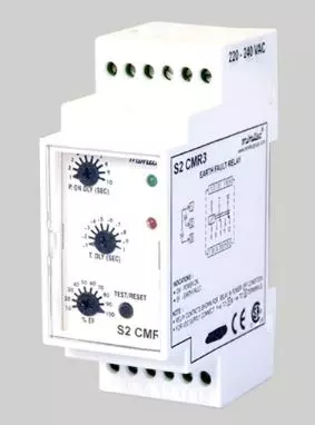 Minilec S2 CMR3 1A Rectangular Type Earth Fault Relay 220X50 mm