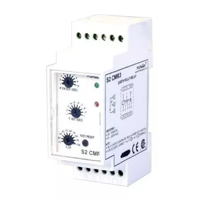 Minilec 24VDC 1A 100X50mm Rectangular Type Earth Fault Relay S2 CMR3