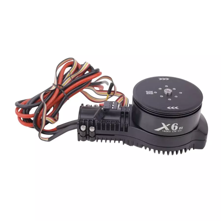 Garuda Aerospace X-6 Motor CW Clockwise Rotation Carbon Fiber Body Black Color for Agricultural Drones