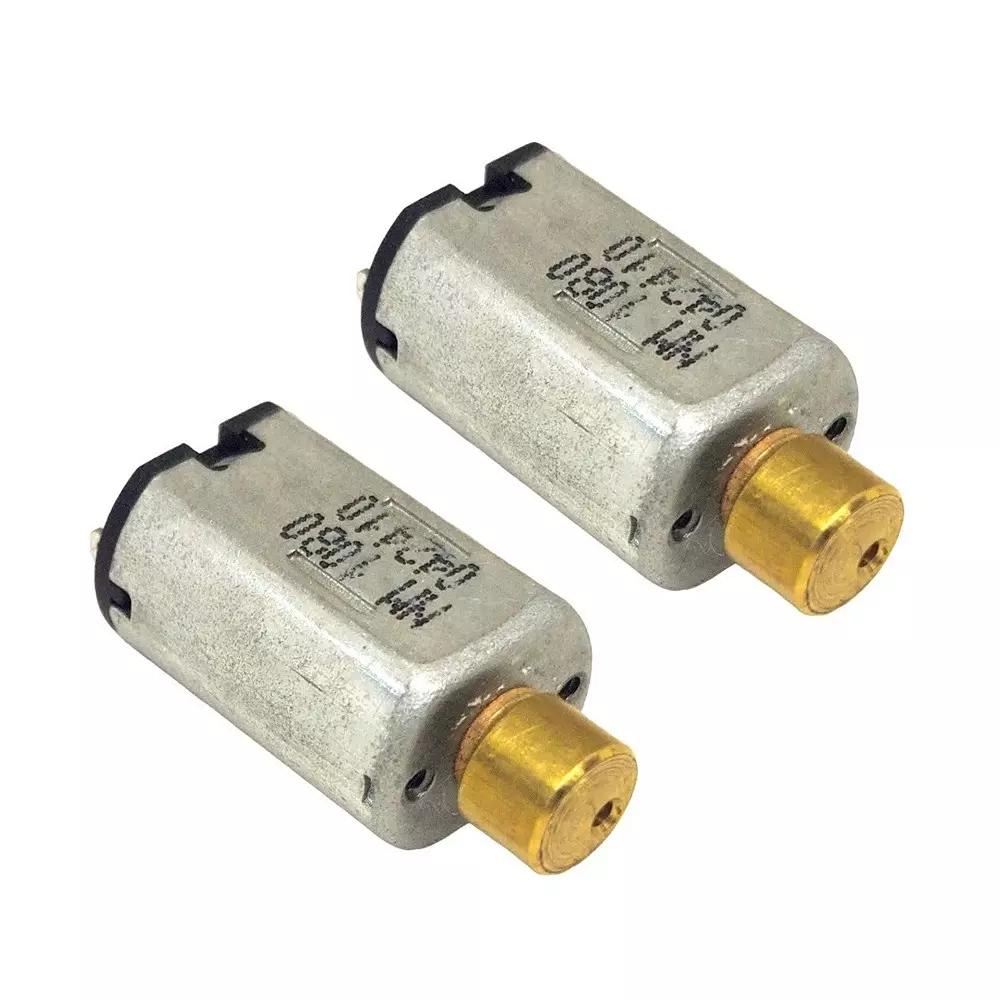 Invento Vibration DC Motor DC 3-6 V Voltage 15x10x8 mm Motor Size 12000 RPM Speed 4 mm Length, ISC 1165-X1 (Pack of 2 Pcs)
