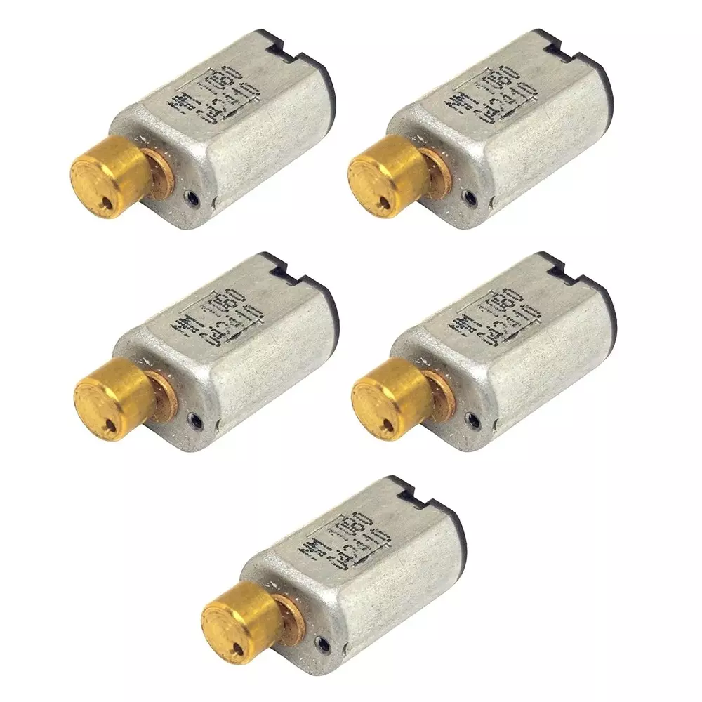 Invento Vibration DC Motor DC 3-6 V Voltage 15x10x8 mm Motor Size 12000 RPM Speed 4 mm Length, ISC 1165-X3 (Pack of 5 Pcs)