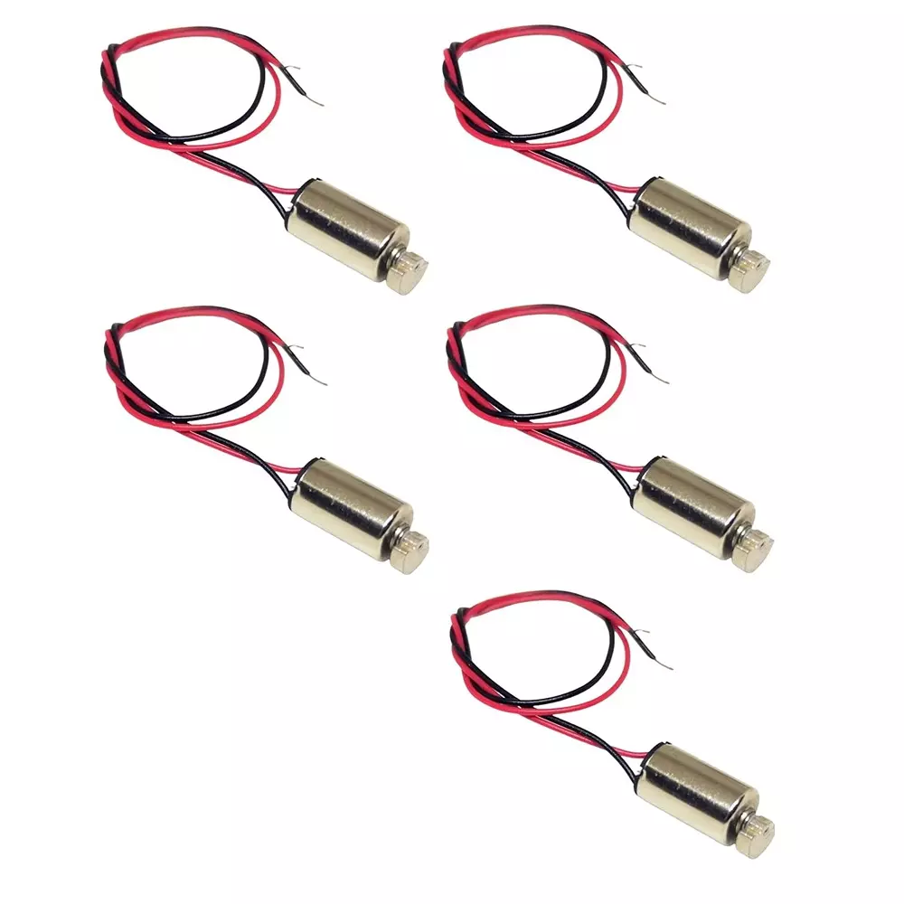Invento 610 Vibration DC Motor 3.7-4.2 V Voltage 6x10 mm Size 8500 RPM 6 mm Eccentric Weight Diameter, ISC 160-X3 (Pack of 5 Pcs)