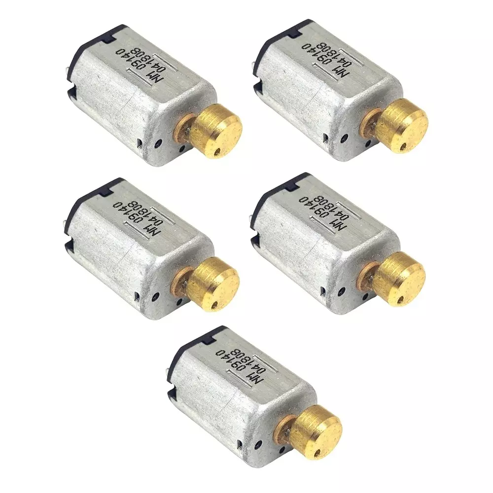 Invento N20 Vibration DC Motor 3-6 V Voltage 10x12x15 mm Size 10000 RPM Speed 5 g-cm Torque, ISC 151-X3 (Pack of 5 Pcs)