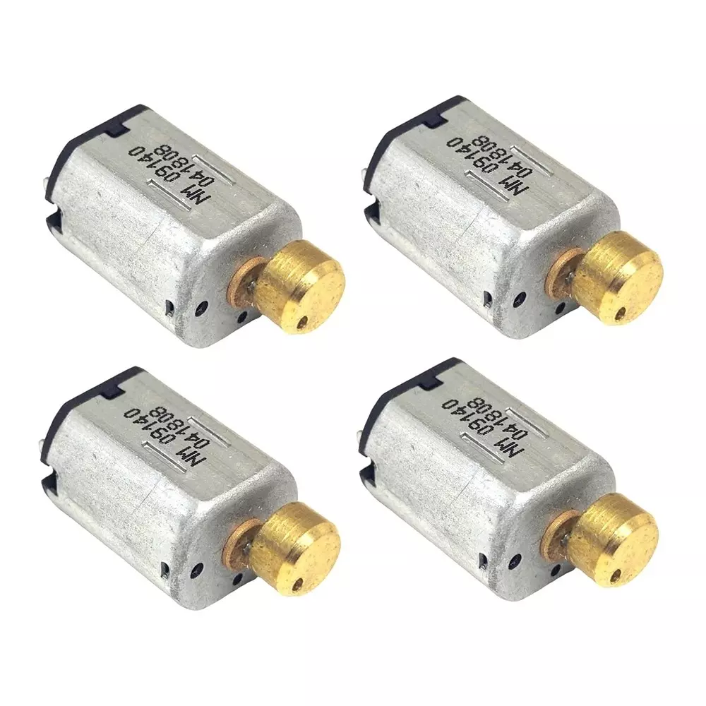 Invento N20 Vibration DC Motor 3-6 V Voltage 10x12x15 mm Size 10000 RPM Speed 5 g-cm Torque, ISC 151-X2 (Pack of 4 Pcs)