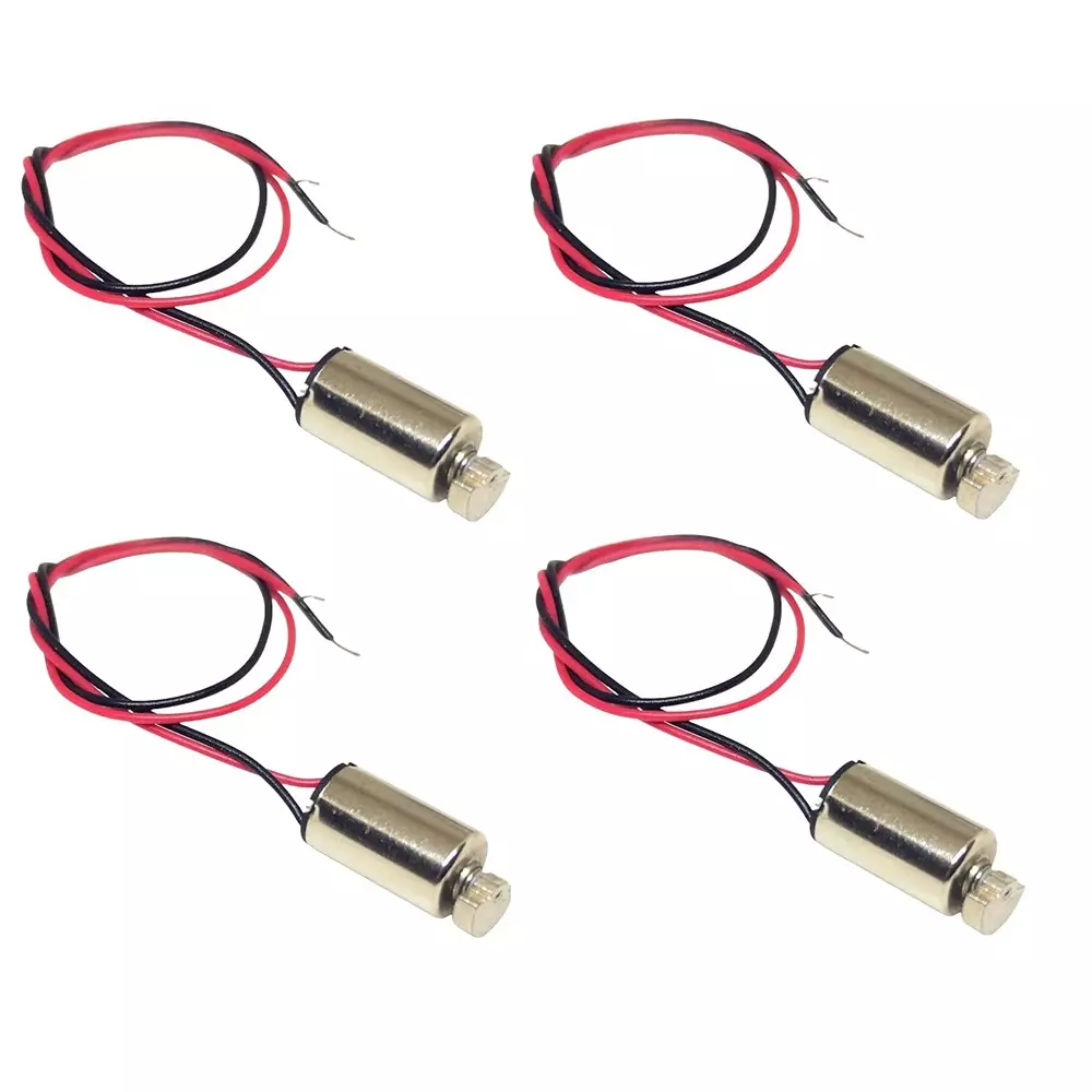 Invento 610 Vibration DC Motor 3.7-4.2 V Voltage 6x10 mm Size 8500 RPM 6 mm Eccentric Weight Diameter, ISC 160-X2 (Pack of 4 Pcs)
